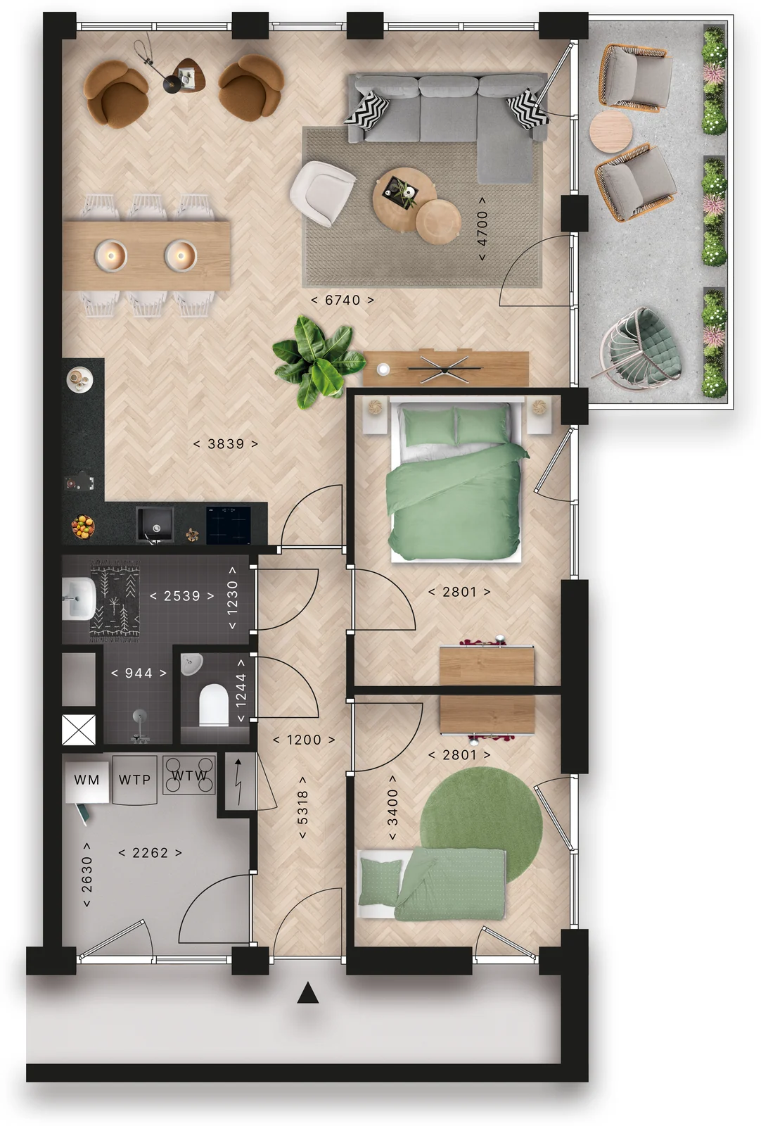 Plattegrond type B