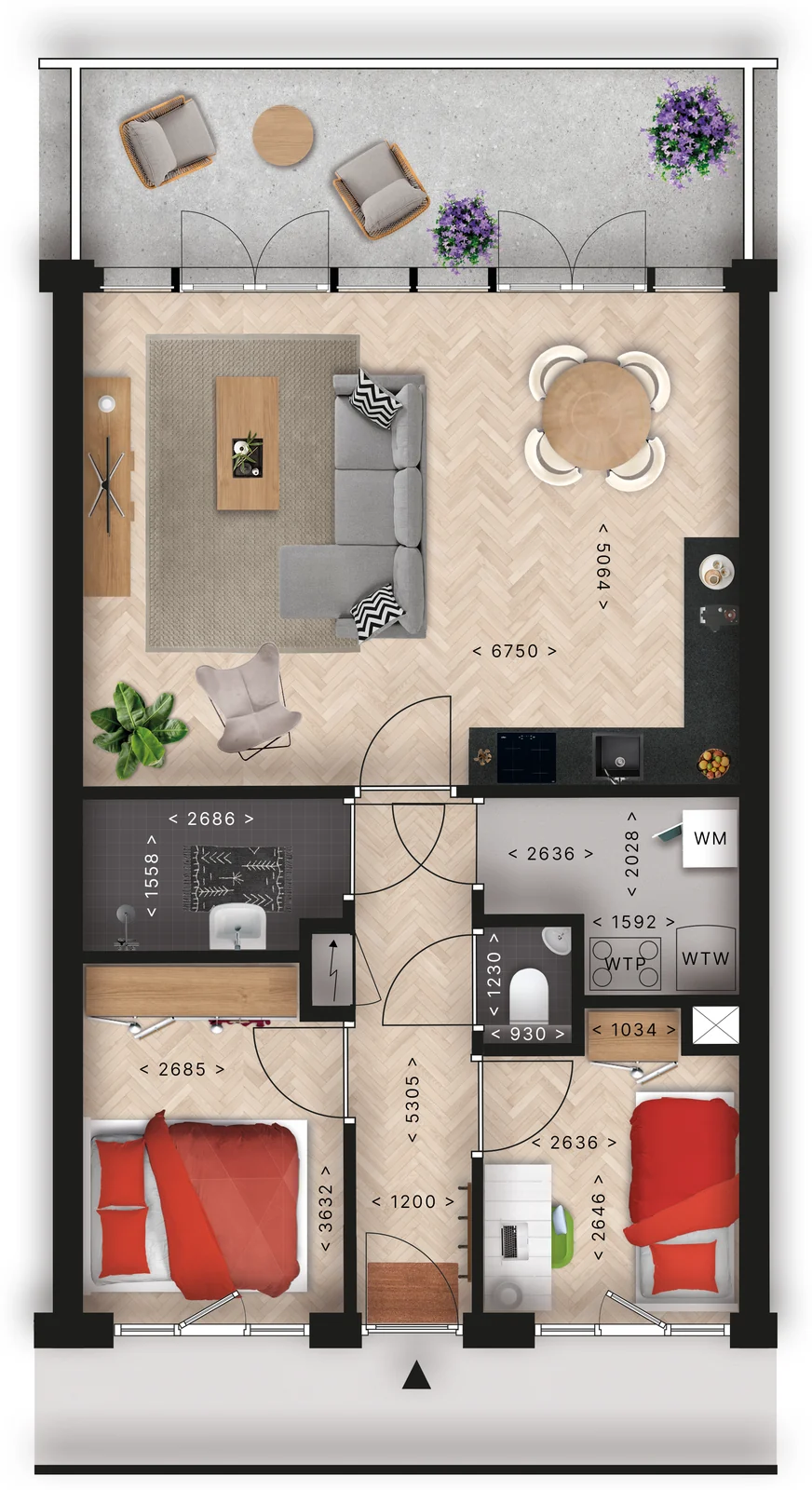 Plattegrond type H