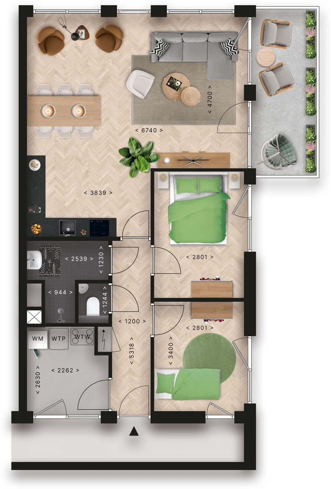 Plattegrond type B